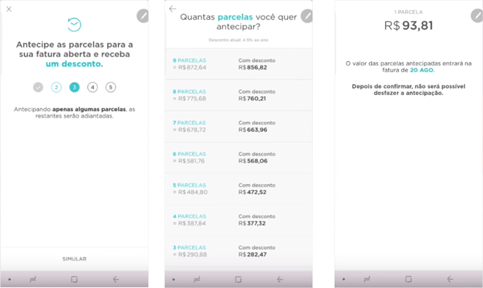 antecipar fatura Nubank