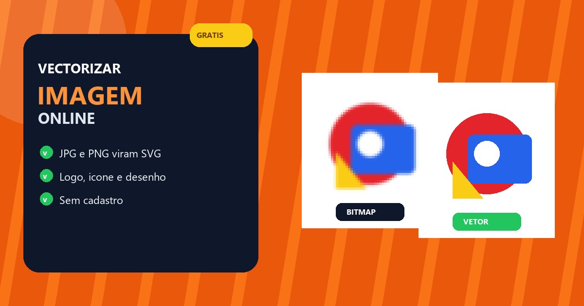 Vectorizar imagem online grátis — JPG e PNG em SVG